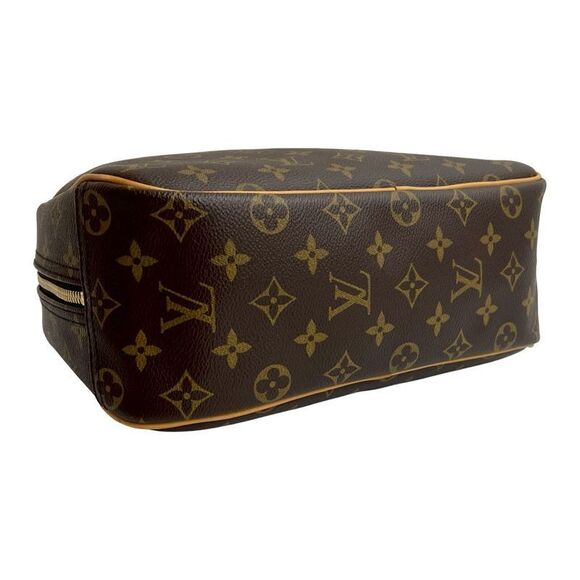 Louis Vuitton Monogram Leather Genuine Leather Handbag Mini Boston Bag Brown - Picture 7 of 10